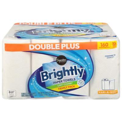 Signature SELECT Paper Towels Brightly Family Pack - 12 Roll