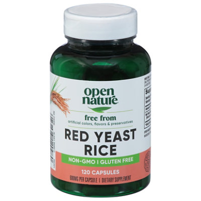 Open Nature Supplement Red Yeast Rice 600 Mg - 120 Count