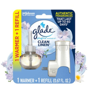 Glade Plugins Clean Linen Scented Oil Air Freshener Refill - 1.34 Oz