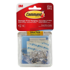 3M Command 3M Wire Hooks Small Clear Value Pack - 9 Count