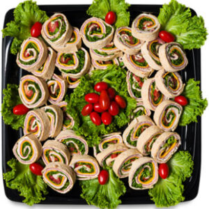 Deli Catering Tray Sandwich Pinwheel 16 Inch Serves 12-16 - Each