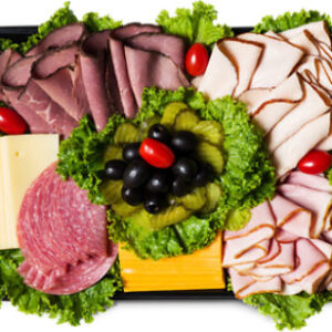 Deli Catering Tray Classic Meat & Cheese 16 Inch Square Tray 20-24 Servings - Each