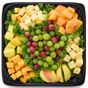 Deli Catering Tray Nibbler Fruit & Cheese 12 Inch - Each