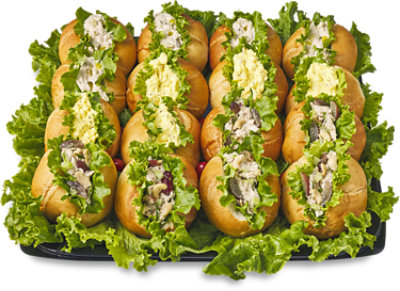 Deli Catering Tray Sandwich Club Salad 18 Inch - Each
