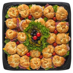 Deli Catering Tray Sandwich Croissant 18 Inch - Each