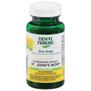 OPEN NATURE Standardized St. John's Wort 300 Mg - 90 Count