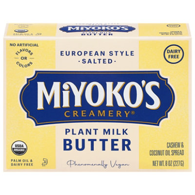 Miyoko's Creamery Salted European Style Plant Milk Butter - 8 Oz