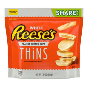 Reeses Thins White Creme Peanut Butter Cups Candy Share Pack - 7.37 Oz