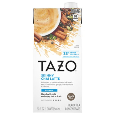 TAZO Tea Concentrate Black Tea Skinny Chai Latte - 32 Fl. Oz.