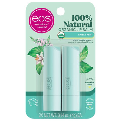 EOS Lip Balm Sweet Mint - 2-0.14 Oz