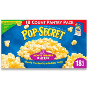 Pop Secret Movie Theater Butter Microwave Popcorn 18 Count - 3 Oz