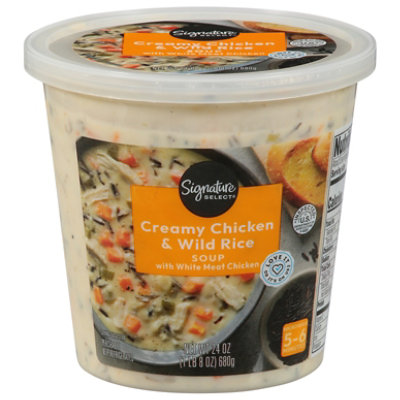Signature SELECT Soup Creamy Chicken & Wild Rice - 24 Oz - RideGro LLC
