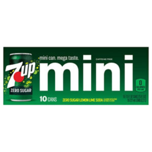 7up Lemon Lime Zero Sugar Soda - 10-7.5 Fl. Oz.