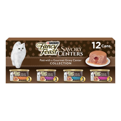 Fancy Feast Savory Centers Chicken Pate Wet Cat Food Pack - 12-3 Oz