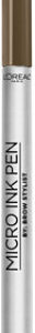 L'Oreal Paris Brow Stylist Micro Ink Pen by Brow Stylist Up to 48HR Wear Brunette - 0.03 Fl. Oz.