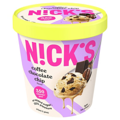 Nick's Coffee Chocolate Chip Ice Cream - 16 Oz
