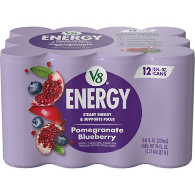 V8 ?? Pomegranate Blueberry Juice Energy Drink - 12- 8 Fl. Oz.