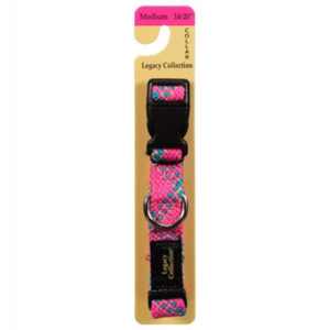 Legacy MD Flat Braided Collar Pink - Each