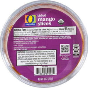 O Organics Mango Slices Prepackaged - 9 Oz