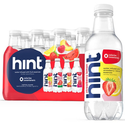 hint Water Infused With Watermelon Raspberry Lemon & Peach Variety Pack - 12-16 Fl. Oz.