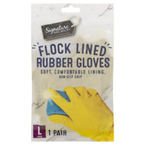 Signature SELECT Gloves Flock Lined Large - 1 Pair