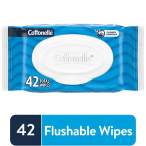Cottonelle Fresh Care Flushable Wet Wipes Flip-Top Pack with 42 Wipes Per Pack - Each