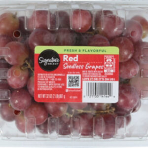 Signature SELECT/FARMS Red Seedless Grapes - 2 Lb