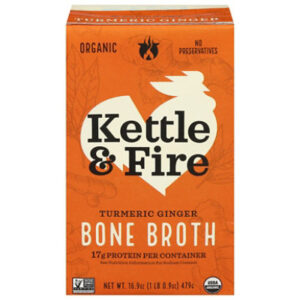 Kettle & Fire Bone Broth Turmeric Ginger - 16.9 Oz