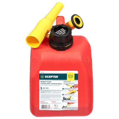 1 Gal Scepter Gas Can W/ Fmd & Fuel Funnel - Each