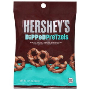 HERSHEYS Dipped Pretzels Milk Chocolate - 4.25 Oz