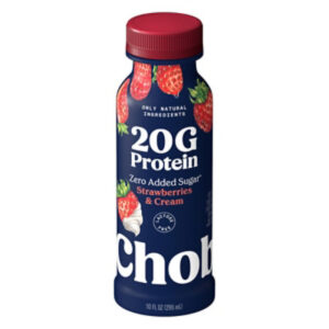 Chobani 20g Low-Fat Greek Yogurt Drink Strawberries & Cream - 10 Fl. Oz.