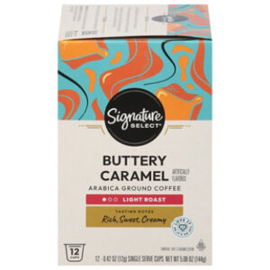Signature SELECT Coffee Pod Buttery Caramel - 12 Count