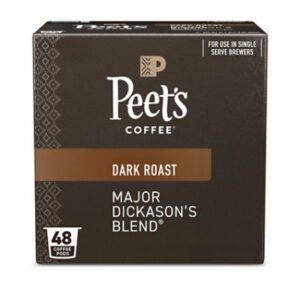 Peet's Coffee Major Dickason's Dark Roast Single Serve Coffee Pods - 48 Count