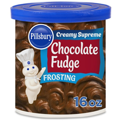 Pillsbury Creamy Supreme Chocolate Fudge Flavored Frosting Tub - 12 Oz