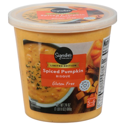 Signature Select Spiced Pumpkin Bisque Soup - 24 Oz