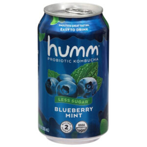 Humm Sparkling Probiotic Blueberry Mint Kombucha - 4-12 Fl. Oz.