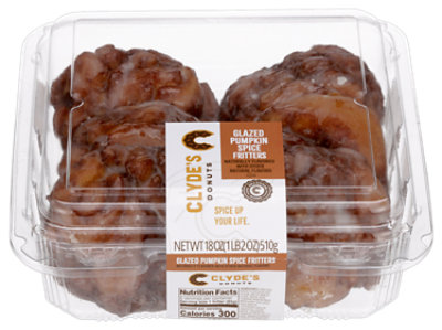 Glazed Pumpkin Fritters 6 Count - 18 OZ
