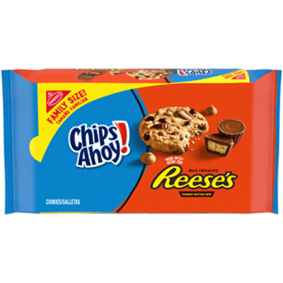 CHIPS AHOY! Reese? Peanut Butter Cup Chocolate Chip Cookies Family Size - 14.25 Oz