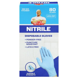 MR. CLEAN NITRILE Disposable Gloves - 80 ct