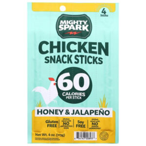 Mighty Spark Honey Jalapeno Chicken Snack Sticks - 4 OZ