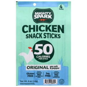 Mighty Spark Original Sea Salt And Pepper Chicken Snack Stick - 4 OZ