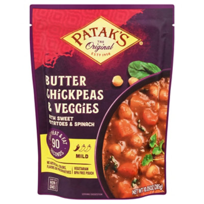 Pataks Meal Rte Butter Chickpea - 10.05 OZ