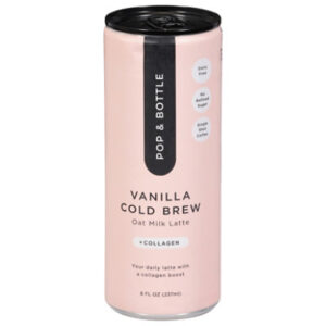 Pop And Bottle Oat Milk Latte Vanilla - 8 OZ