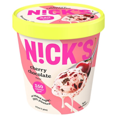 Nick's Cherry Chocolate Ice Cream - 16 Oz