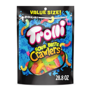 Trolli Fruit Flavors Sweet and Sour Sour Brite Crawlers - 28.8 Oz