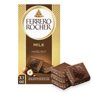 Ferrero Rocher Premium Milk Chocolate Hazelnut Chocolate Bar - ?3.1 Oz
