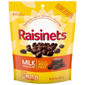 Raisinets Milk Chocolate Covered California Raisins Resealable Bag - 8.0 Oz