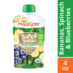 Happy Tot Organics Super Bellies Stage 4 Immune??? Support Bananas Spinach Blueberry - 4 Oz