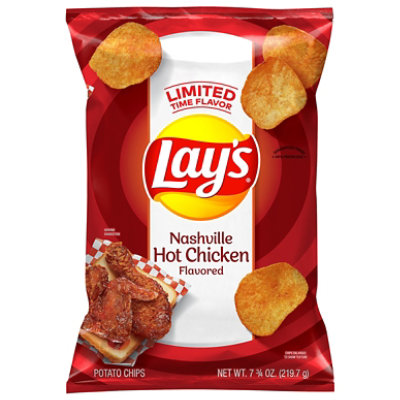 Lays Potato Chips Nashville Hot Chicken - 7.75 OZ