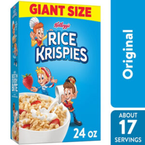 Rice Krispies Breakfast Cereal Baking Marshmallow Treats Original - 24 Oz